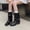 Black, variant on Bnwani Women Boots New Fall Fashion Thick High 0 Boot White Size 7