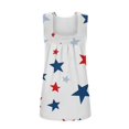 thumbnail image 6 of HEILAU 4th of July Shirts for Women Sleeveless Vest Ruffled Square Neck Printed Shirt 2025 Summer Casual Loose Cute T Shirt Summer Tank Top, 6 of 8