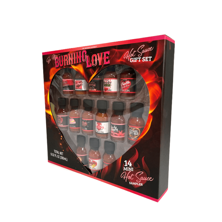 The Modern Gourmet Mini Hot Sauce Lovers Box - 14 PK, Exotic