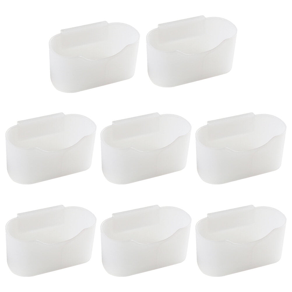 Homemaxs 8Pcs Fridge Hanging Box Plastic Refrigerator Organizer