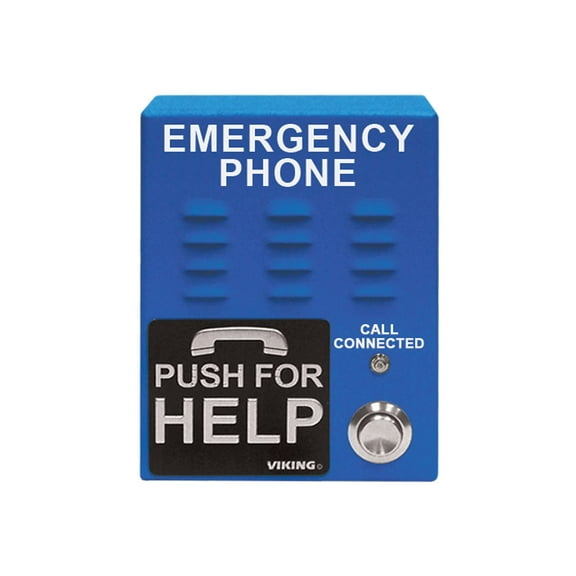 Viking E160065IPEWP VoIP ADA Compliant Emergency Phone Blue Weather Protected