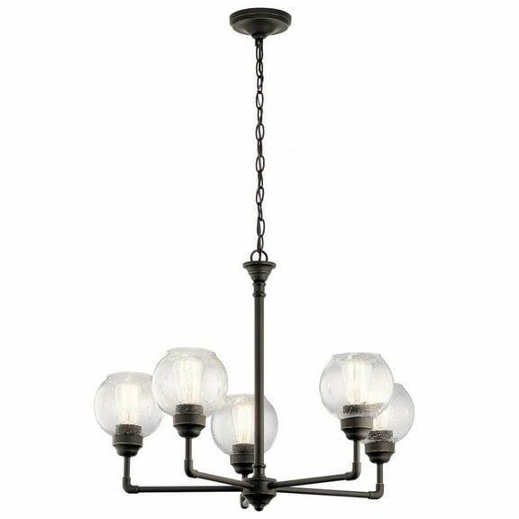 43993OZ Kichler Lighting Niles - 5 light Medium Chandelier - with Vintage Industrial inspirations - 20.25 inches tall by 26 inches wide-Olde Bronze