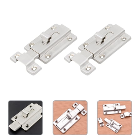 UPOUART 2-Pack Stainless Steel lock Latch for Sliding Doors, and Safety Hardware