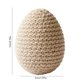 thumbnail image 3 of Decoración de huevo de Pascua tejida a mano con espuma de ganchillo, forma ovalada suave y texturada, hecha a mano, para cestas, mesas y hogar., 3 of 6