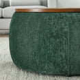 thumbnail image 6 of Storage Ottoman, 2 in 1 Function, Work as End Table, Ottoman with a Small Seat, for Bedroom and Living Room, Green, 6 of 12