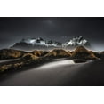 thumbnail image 2 of Malaussena, Benoit 32x23 Black Ornate Wood Framed with Double Matting Museum Art Print Titled - Stokksnes | Iceland, 2 of 4