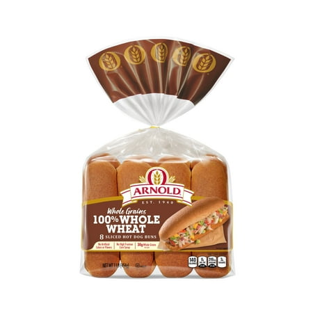Arnold Select 100% Whole Wheat Hot Dog Rolls - 8 CT