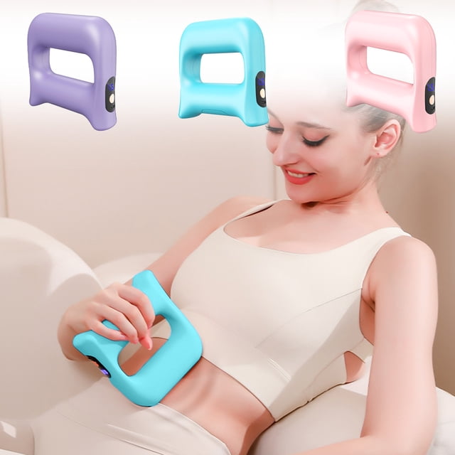Xihbxyly Dispositivo de Masaje de Fascia, Vibración de Alta Frecuencia, Relajación Muscular Portátil, Adelgazamiento y Modelado de Cintura, Relajación para Todas Las Edades, Incluye Cinturón y Cable