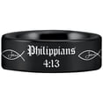 thumbnail image 4 of Tungsten Philippians 4:13 Ring, 4 of 7