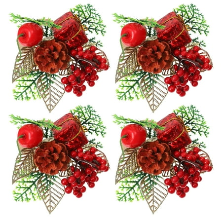 

4Pcs Christmas Napkin Clasp Creative Napkin Ring Dinning Table Decoration