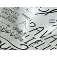 thumbnail image 4 of Ambesonne Adventure Quilted Bedspread Set 3 Pcs, Various Happy Words Theme, Queen Size, White Black, 4 of 5