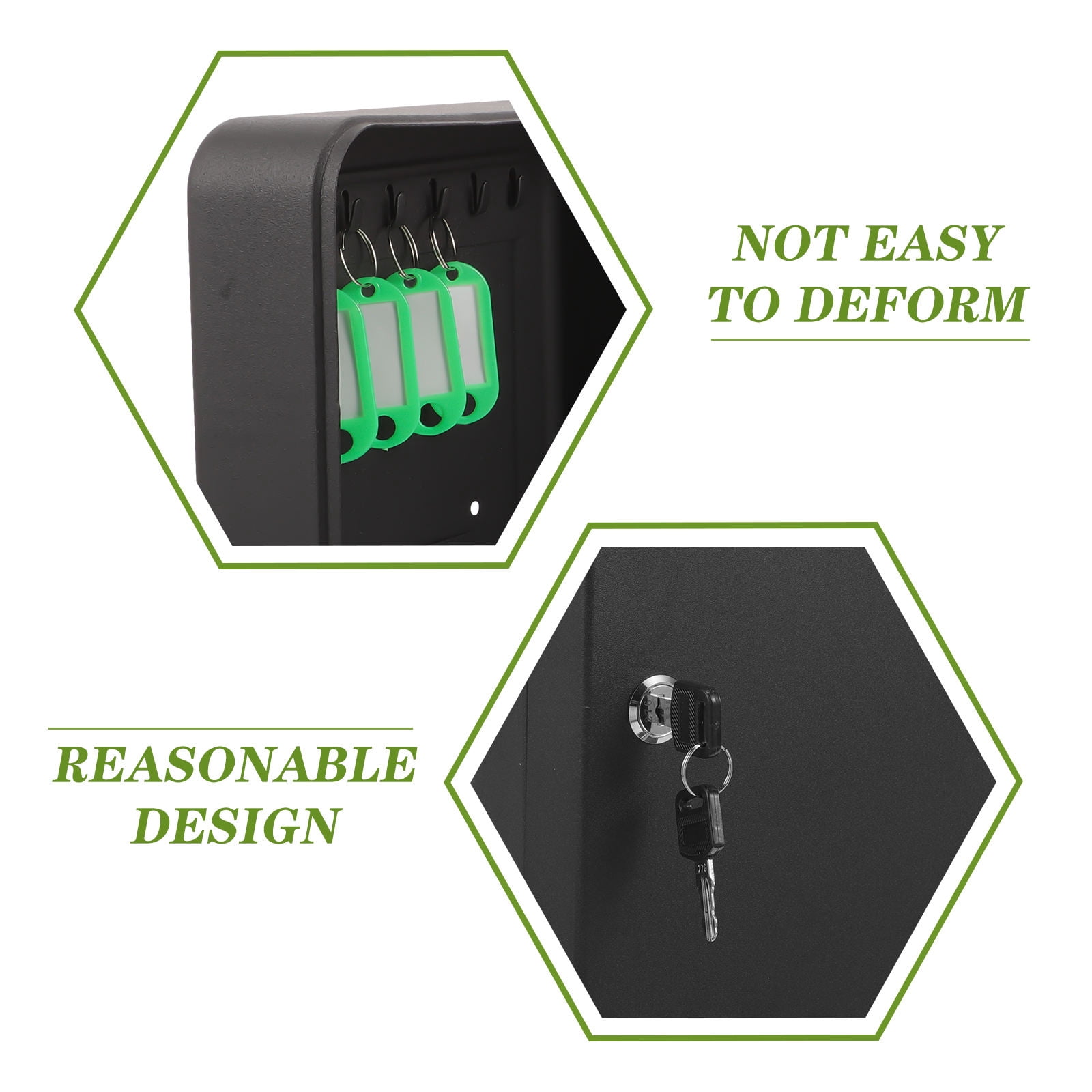 MLINS 1 Set of Wall Storage Key Management Box Key Security Cabinet Wall-mounted Keys Lock Box