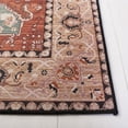 thumbnail image 4 of SAFAVIEH Tucson Filip Traditional Machine Washable Area Rug, 3' x 5', Aqua/Rust, 4 of 9