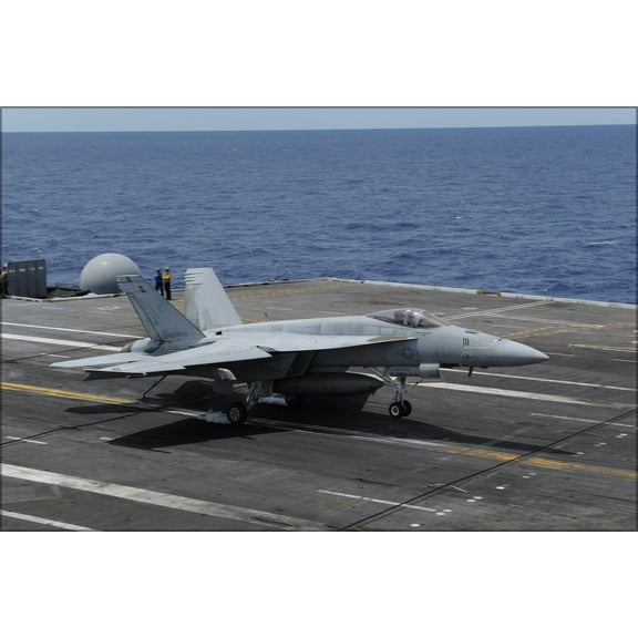 24"x36" Gallery Poster, navy FA-18E Super Hornet f-18 USS George H.W. Bush (CVN 77) p5