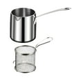 thumbnail image 2 of Freidora de cocción de freidora Cocina de cocina Pot portátil con cesta de freidora de acero inoxidable para la fiesta de cocina para acampar de, 2 of 8