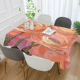 thumbnail image 2 of Yayeee Tablecloths 54" x 54" Rectangle Wrinkle Resistant Party Table Cover, Abstract Pink Flowers, 2 of 8