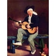 thumbnail image 2 of Manet, Edouard 15x18 White Modern Wood Framed Museum Art Print Titled - The Spanish singer, 2 of 4