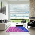thumbnail image 6 of Ahgly Company Indoor Square Patterned Dark Orchid Purple Area Rugs, 7' Square, 6 of 6