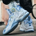 thumbnail image 5 of Bolognifi Men's High - Top Basketball Shoes with Unique Pattern Design, Lightweight and Durable for Sports, 5 of 6
