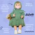 thumbnail image 3 of Muñeca Reborn Martina 55 cm Realista con Conjunto Rosa de Algodón y Manta Suave, 3 of 4