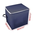 thumbnail image 3 of Bolsa de almacenamiento de tela no tejida de gran capacidad con cremallera: organizador plegable para viajes y mudanzas, ideal para ropa, edredones y ropa de cama, 3 tamaños con asas., 3 of 5