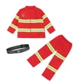 thumbnail image 1 of Tenue de Pompier pour Garçons, Déguisement d'Agent pour Garçons, Tenue de Pompier pour Enfants pour Fête, Spectacle, Performance, 1 of 4