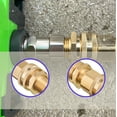 thumbnail image 4 of Garden Hose Adapter, 3/4 Inch GHT to 1/2 Inch NPT, Brass Quick Connect Garden Hose Fittings, 2 Pack, 4 of 5