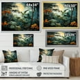 thumbnail image 4 of Designart "Moonlit Fantasy Among Jungle Plants" Plants Wall Art Living Room, 4 of 7