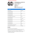 thumbnail image 2 of Front Brake Rotor Set - Compatible with 2016 - 2022 Toyota Prius 2017 2018 2019 2020 2021, 2 of 2