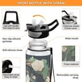 thumbnail image 4 of Dog Roses Green Sports Water Bottle Portable Travel Mug 32oz BPA Free Leak Proof Straw Transparent Tritan for Gym Yoga Cycling Camping, 4 of 7