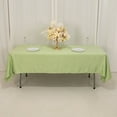 thumbnail image 4 of Efavormart Sage Green Seamless Lamour Satin Rectangle Tablecloth - 60"x102", 4 of 11
