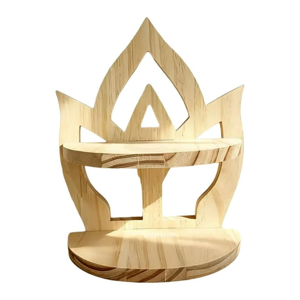 Estante de pared de madera, estante de almacenamiento, exhibición de pared, organizador para dormitorio y sala de estar Hueco