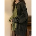 thumbnail image 5 of Vintage Patchwork Sweater Women Harajuku Irregular Knitted Pullovers Korean Oversized Knitwear Winter Casual Jumpers Tops, 5 of 5