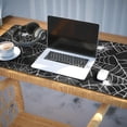 thumbnail image 3 of Long Mouse Pads for Desk,Halloween Spider Webs with Spiders Desk Mats on Top Of Desks, Desk Mouse Pad Extra Large with 3mm Non-Slip Base and Stitched Edge for Gaming,Office,Work,Home 35.4x15.7in, 3 of 5