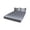 Gray, variant on Anckoeil 3-Piece Satin Fitted Sheet Set, 1 Fitted Sheet 2 Pillowcases (No Mattress/Pillow Inserts Included), Deep Pocket Mattress Cover, 150x200cm / 59.05x78.74in