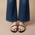 thumbnail image 6 of Cushionaire CHAI Flat Strappy Sandals for Women, Comfortable Dressy Summer Slip-On Sandal with Memory Foam, 6 of 12