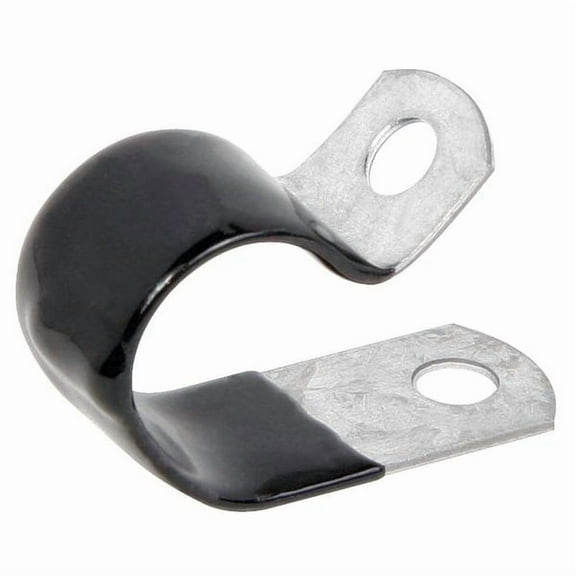 Cable Clamp, Steel, 1/4 in Bundle Dia., Black, 50 PK