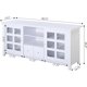 thumbnail image 4 of Convenience Concepts Newport Park Lane 1 Drawer TV Stand with Storage Cabinets and Shelves for TVs up to 65 Inches, Espresso My Lux Decor Round, 4 of 6