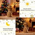 thumbnail image 7 of Yyuenw Rattan Snowman, Wicker Christmas Decoration Snowman Plush Snowmans with Scarf for Home Garden, Vintage Winter Centerpiece Table Decor Gift Farmhouse for Party Home Kitchen Shelf, 7 of 7