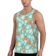 thumbnail image 2 of Fotbe Cute Sloth on Floral Tree Pattern Men's Quick Dry Workout Tank Top Gym Muscle Tee Fitness Bodybuilding Sleeveless T Shirt Breathable Workout Shirt-Medium, 2 of 9