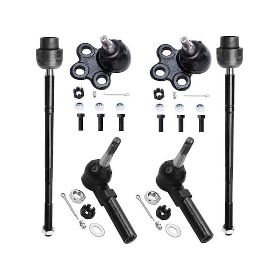 Front Ball Joint and Tie Rod End Kit - Compatible with 2000 - 2013 Chevy Impala 2001 2002 2003 2004 2005 2006 2007 2008 2009 2010 2011 2012
