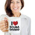 thumbnail image 2 of I Love Scuba Diving With A Cute Diver's Heart Coffee & Tea Gift Mug Cup For A Master Diver Or Dive Instructor Dad, 2 of 4