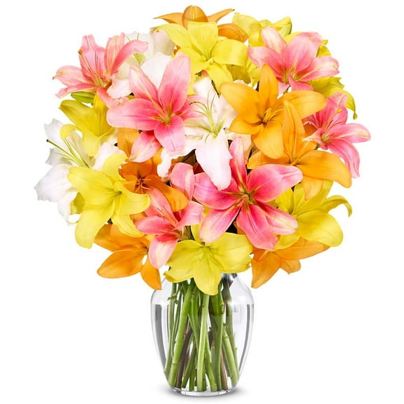 From You Flowers - Stunning Lily Bouquet - Premium for Birthday, Anniversary, Get Well, Congratulations, Thank You, All Occasions