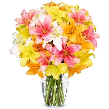 From You Flowers - Stunning Lily Bouquet - Premium for Birthday, Anniversary, Get Well, Congratulations, Thank You, All Occasions