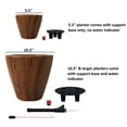 thumbnail image 7 of 2-Pack 10 in.Dark Wood Plastic Self-watering Planter Pot, 7 of 7