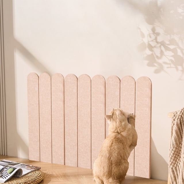 Tablero rascador para gatos de lana enmarañada para montar en la pared, paneles para escalar, duraderos, a prueba de arañazos, para muebles, pared, sofá, protector de fieltro.