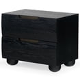 thumbnail image 6 of Safvaieh Couture Beethoven Scandinavian Wood and Metal Nightstand, Black, 6 of 14