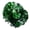 Green and Silver, variant on LAZIOEGR Aerobics Dance Pom Poms for Cheerleaders School Sports and Party Competitions, 11.4 Inches / 29 cm Diameter, Handheld Spirit Accessories, Rose and Silver