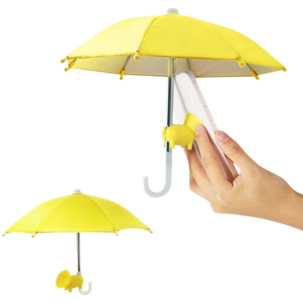 Phone Umbrella Suction Cup Stand Universal Phone Stand With Umbrella For Phone Suitable For Outdoor Mobile Phones To Sun And Rain