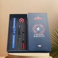 thumbnail image 2 of UME Disney & Marvel Themed Pen Gift Set - 5pcs Stationery Set with Dual-Use Fine Point Fountain Pen, Ink Cartridges, Pencil & Marker - Officially Licensed Mickey Mouse and Captain America Cases, 2 of 5